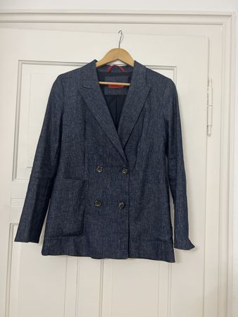 Blazer doppiopetto in lino e cotone Max&Co, taglia 42 (IT)