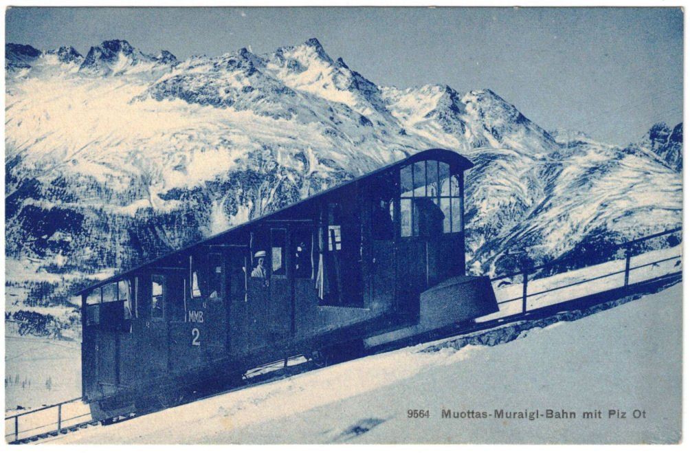 Cartes postales: St. Moritz - Standseilbahn Muottas Muragl – D'occasion à Binningen par Mountainrider