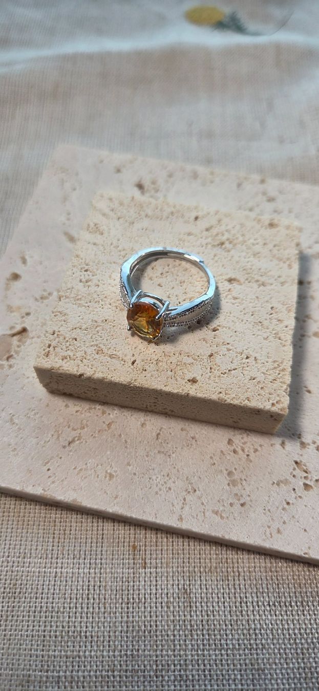 Anelli: NEW - S925 Citrine Ring (Adjustable) – Nuovo (secondo la descrizione) da Zürich venduto da cin_wcf6 1