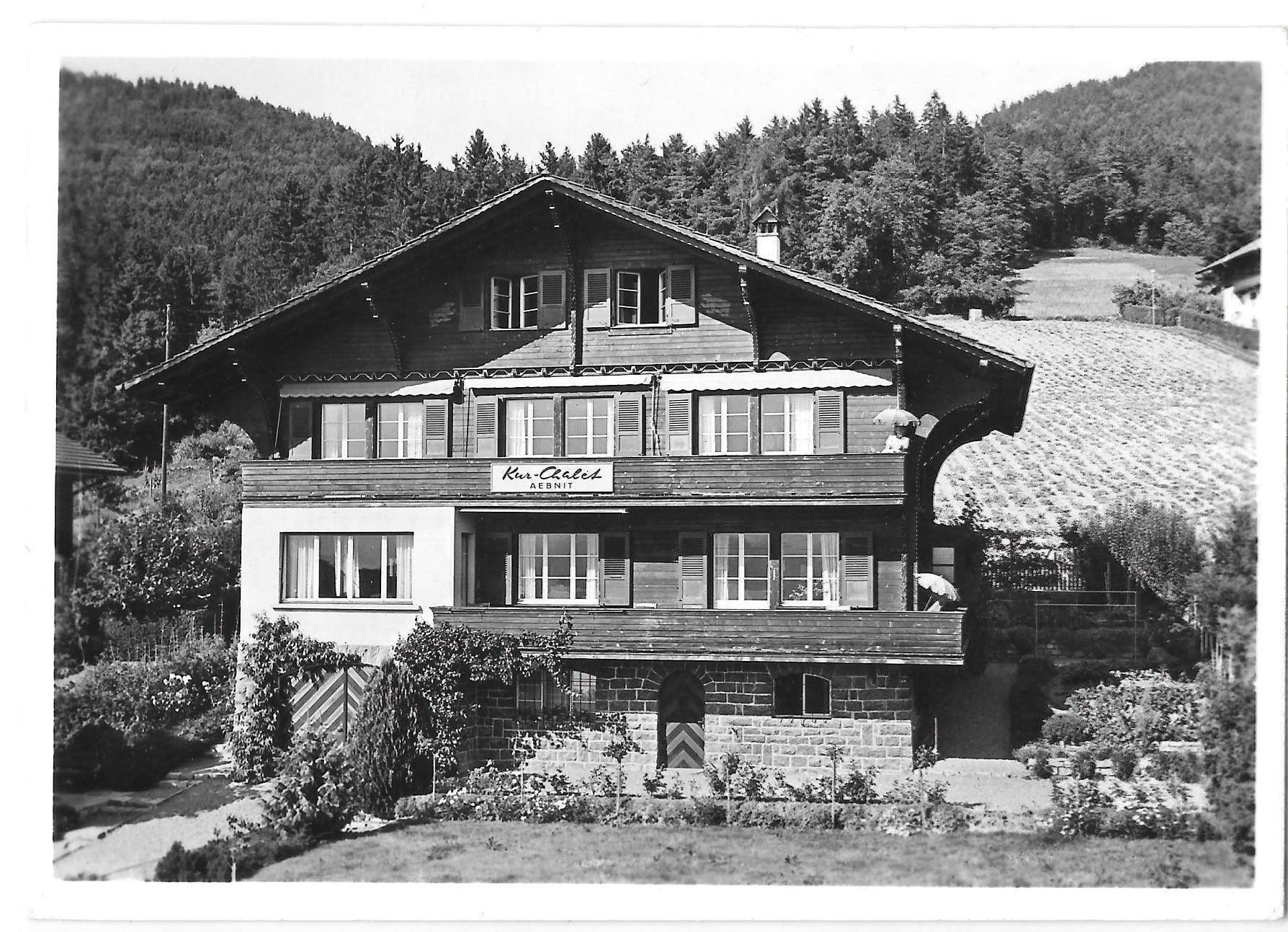Ansichtskarten: Hilterfingen Kurchalet Aebnit – Gebraucht aus Olten von clotaldi