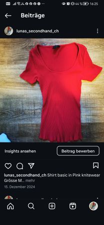 Basic Shirt, Gr. M, Kurzarm - Top für den Sommer!