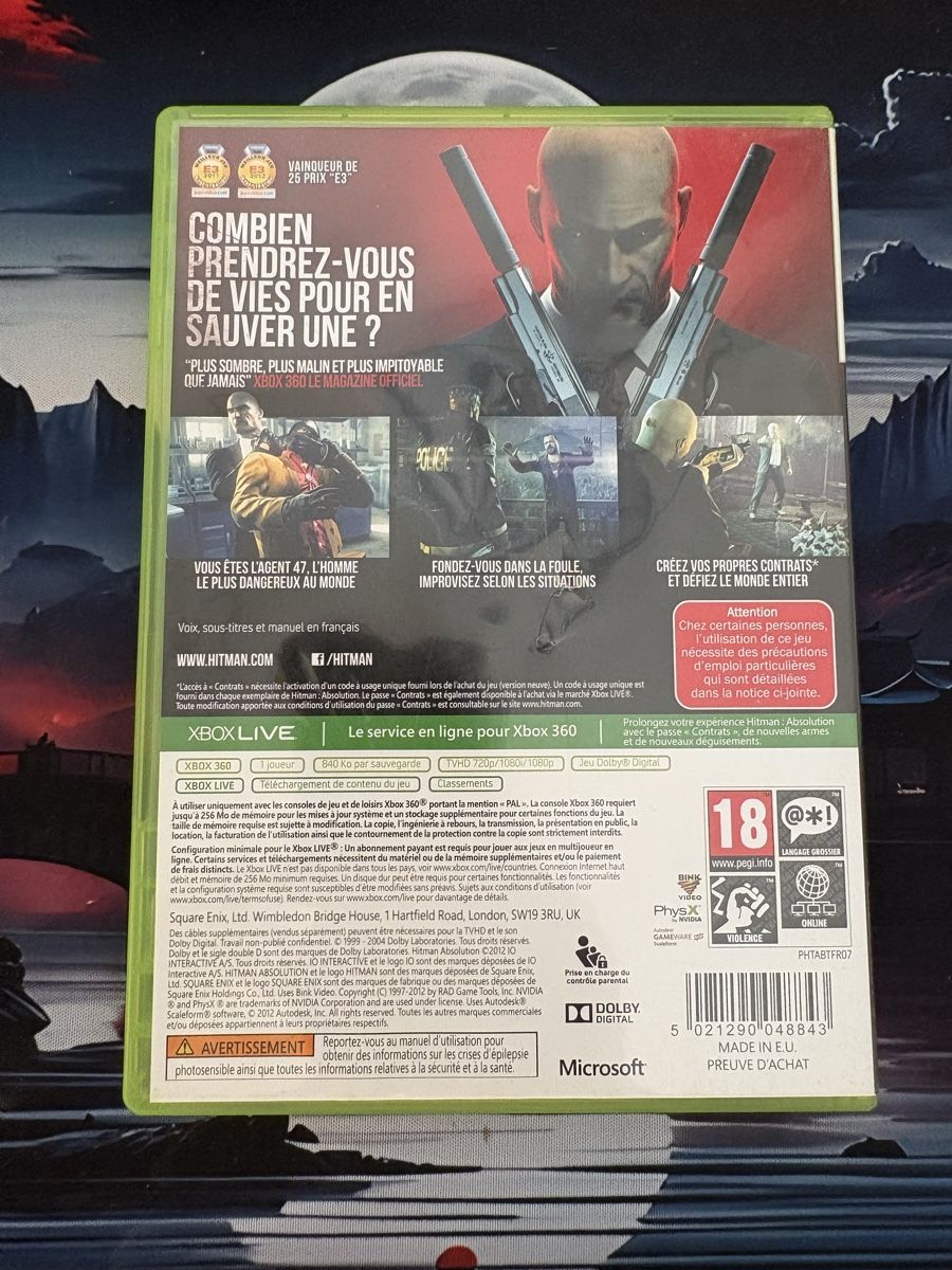 Microsoft Spiele: Jeu vidéo Hitman Absolution pour console Xbox 360 – Gebraucht aus Thônex von LaBoutiqueduRems31 1