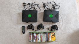 2x Xbox Classic Konsole | 3 Controller | DVD-Kit | 18 Spiele