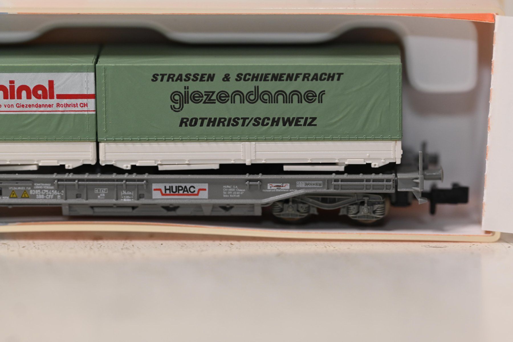 Roco Modellini di ferrovie: Giezendanner  HUPAC Roco Spur N mit OVP – Usato da Laupen ZH venduto da Zmoewe 2