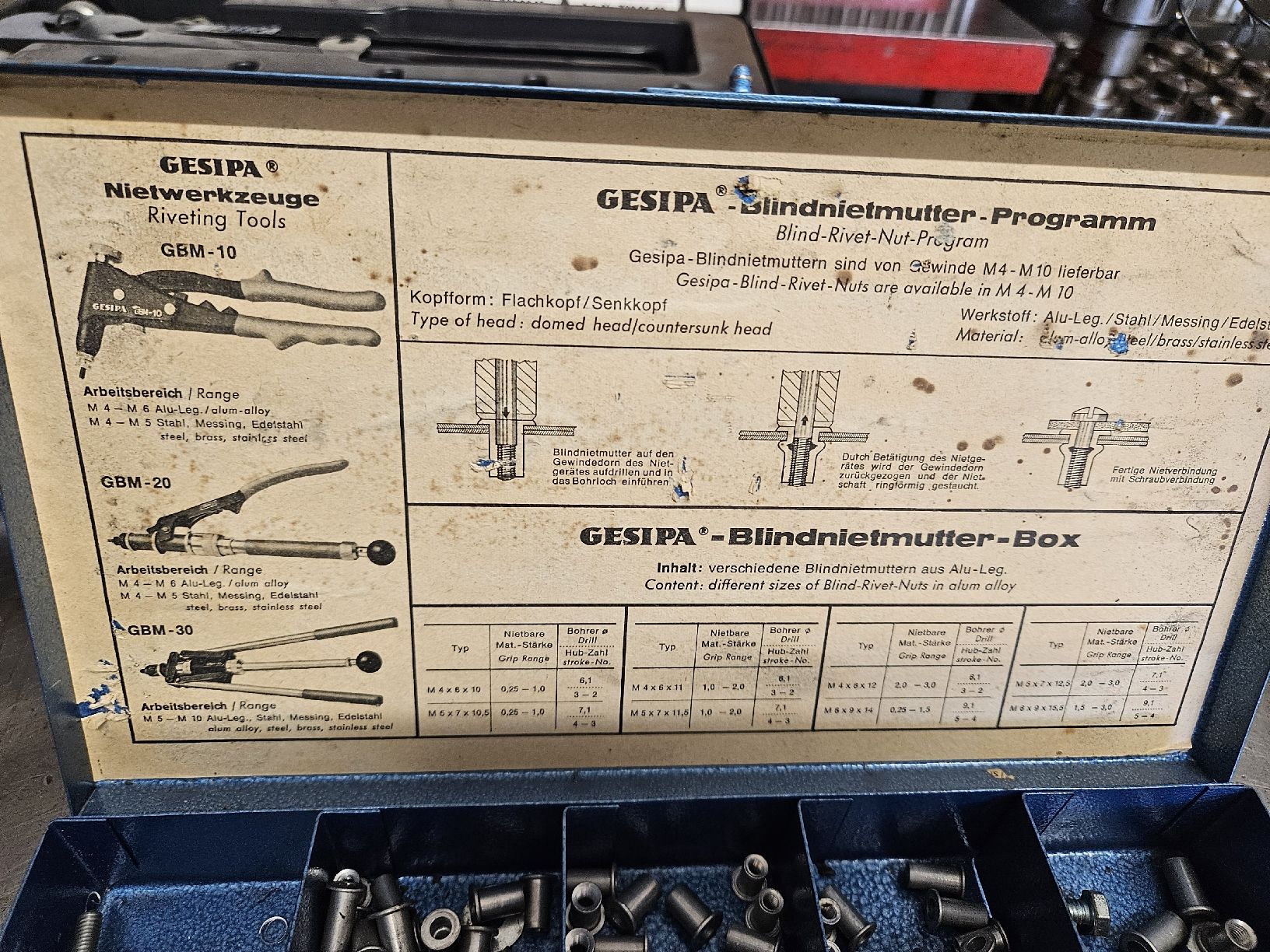 Tutti gli attrezzi: Blindnietmutter- Set  – Usato da Dielsdorf venduto da toe51664 2