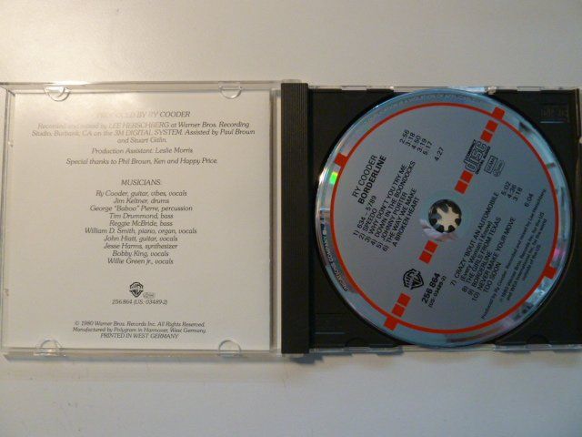 CDs: Ry Cooder - Borderline  (vergriffen) – Gebraucht aus Au ZH von sikoku 1