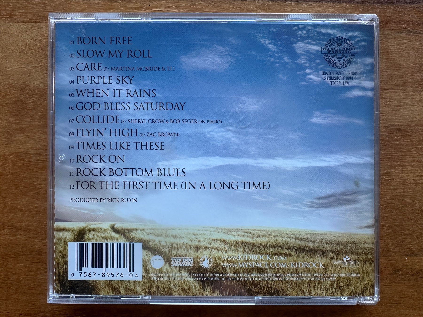 CD: Kid Rock - Born Free (CD) – Usato da Horgen venduto da flyingpenguin2000 2