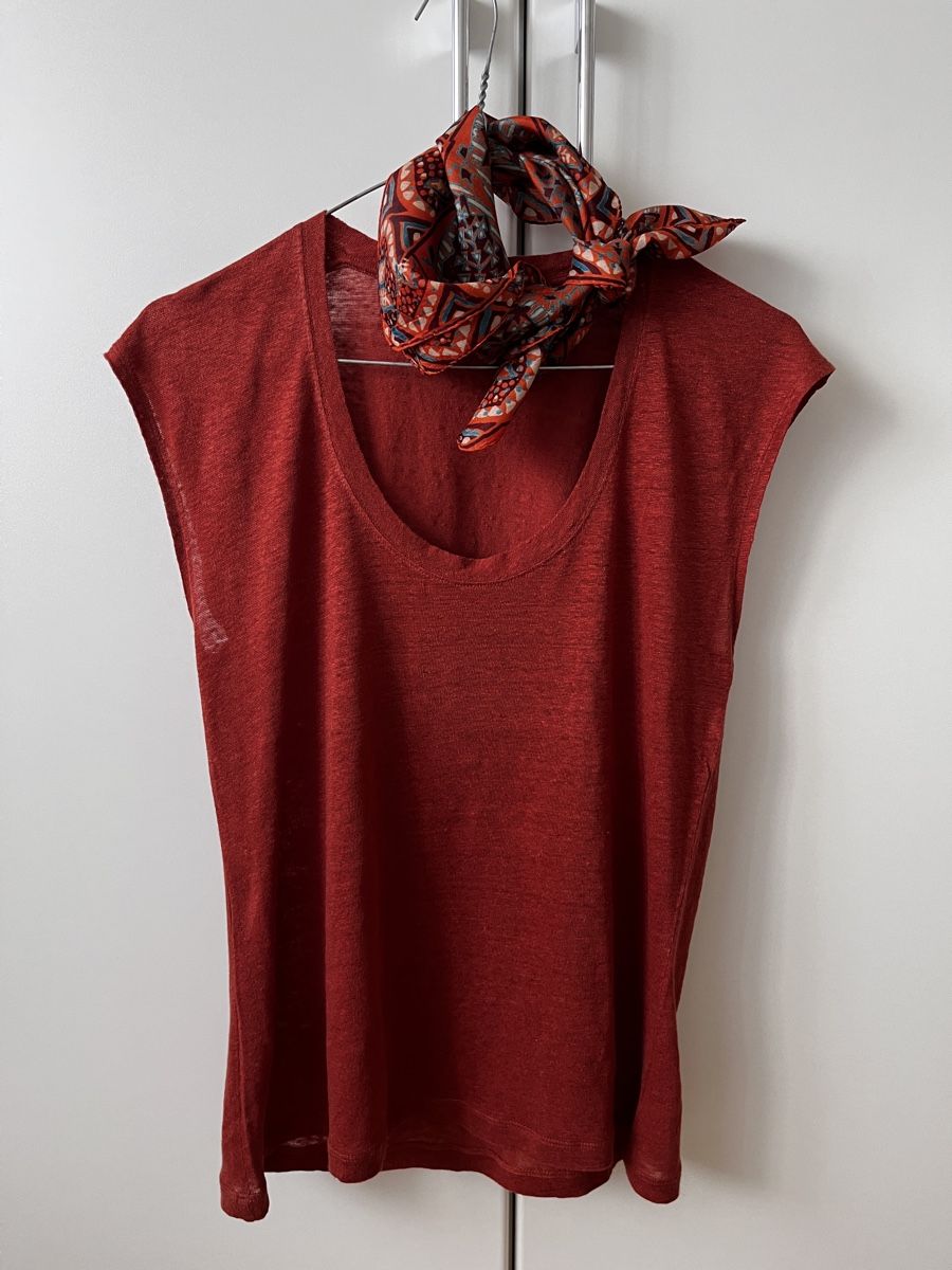 Massimo Dutti Lotti di vestiti: Leinenshirt von Massimo Dutti mit Halstuch, Gr. M – Usato da Zürich venduto da Kleanthy 1
