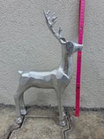 Silberner Deko Hirsch, gross 31cm,  Neu