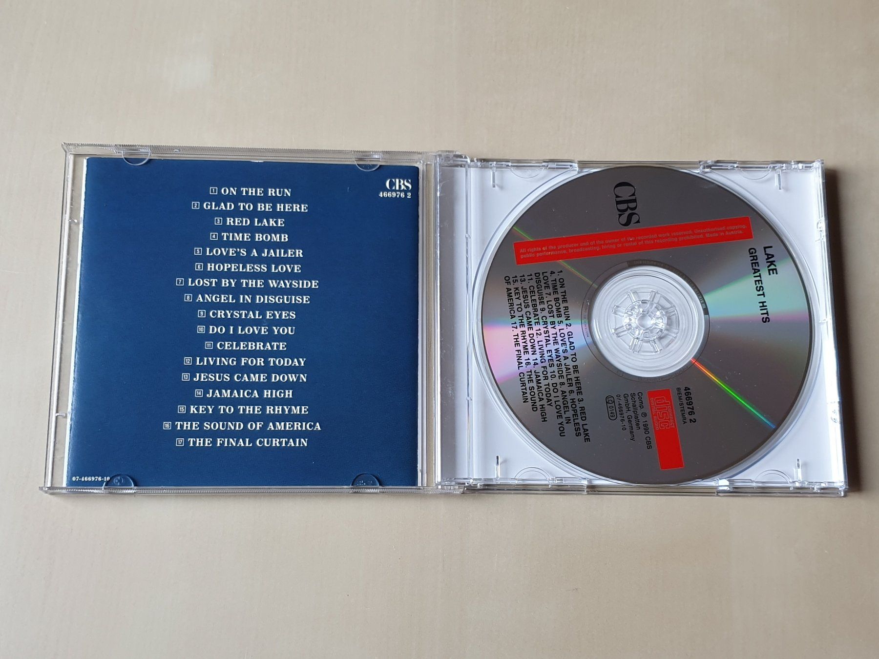 CD: Lake Greatest Hits – Usato da Stansstad venduto da collectorsshop 2