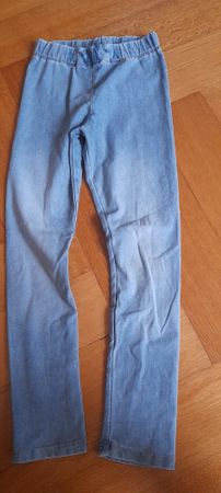 Kinder Jeans Leggings H&M blau Grösse 122 guter Zustand