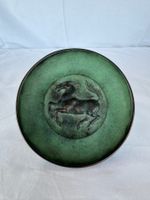 Vintage Zierteller mit Pferdemotiv als Relief