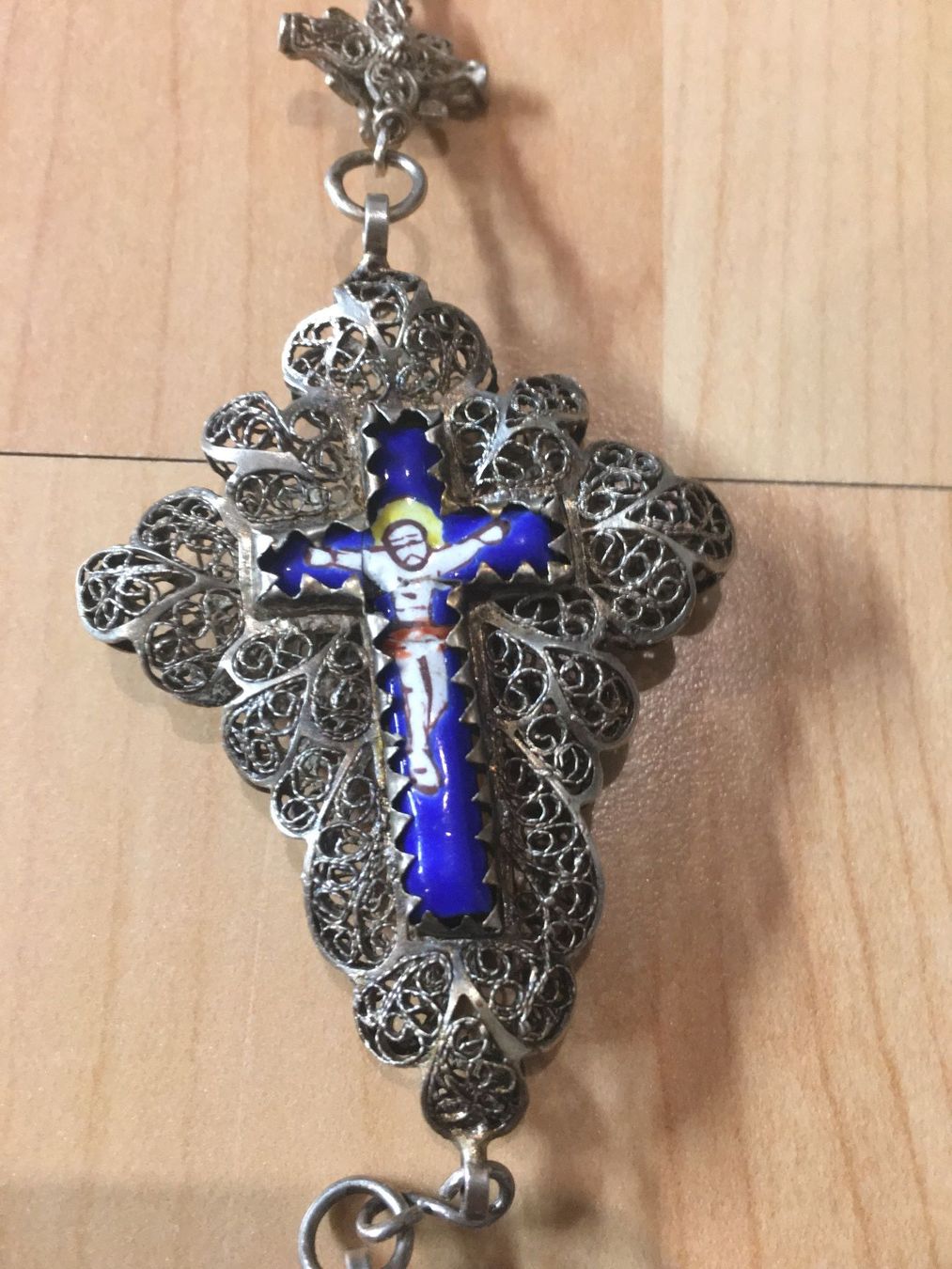 Sonstiger Schmuck: Antiker silberner Rosenkranz – Neu (gemäss Beschreibung) aus Savosa von Fransis 1