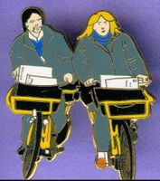 DB  Pöstler auf Velo