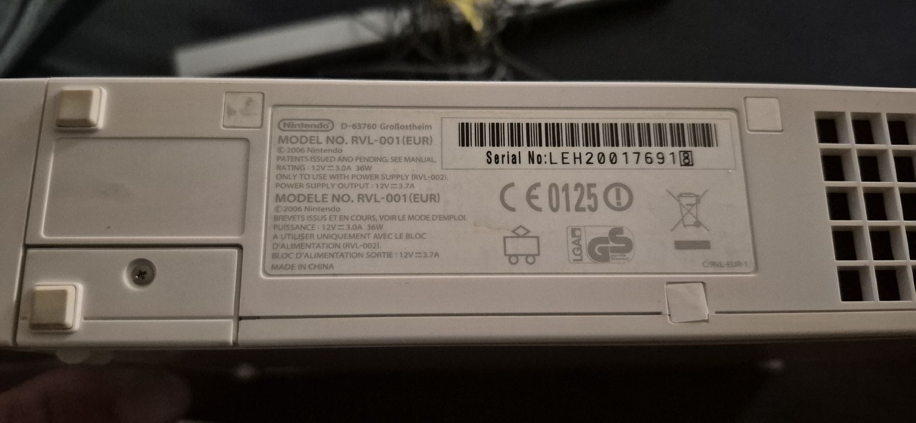 Nintendo Console: WII KONSOLE CONSOLE + 1 CONTROLLER + WII SPORTS COMPLET  – Usato da Grand-Lancy venduto da luc111 8