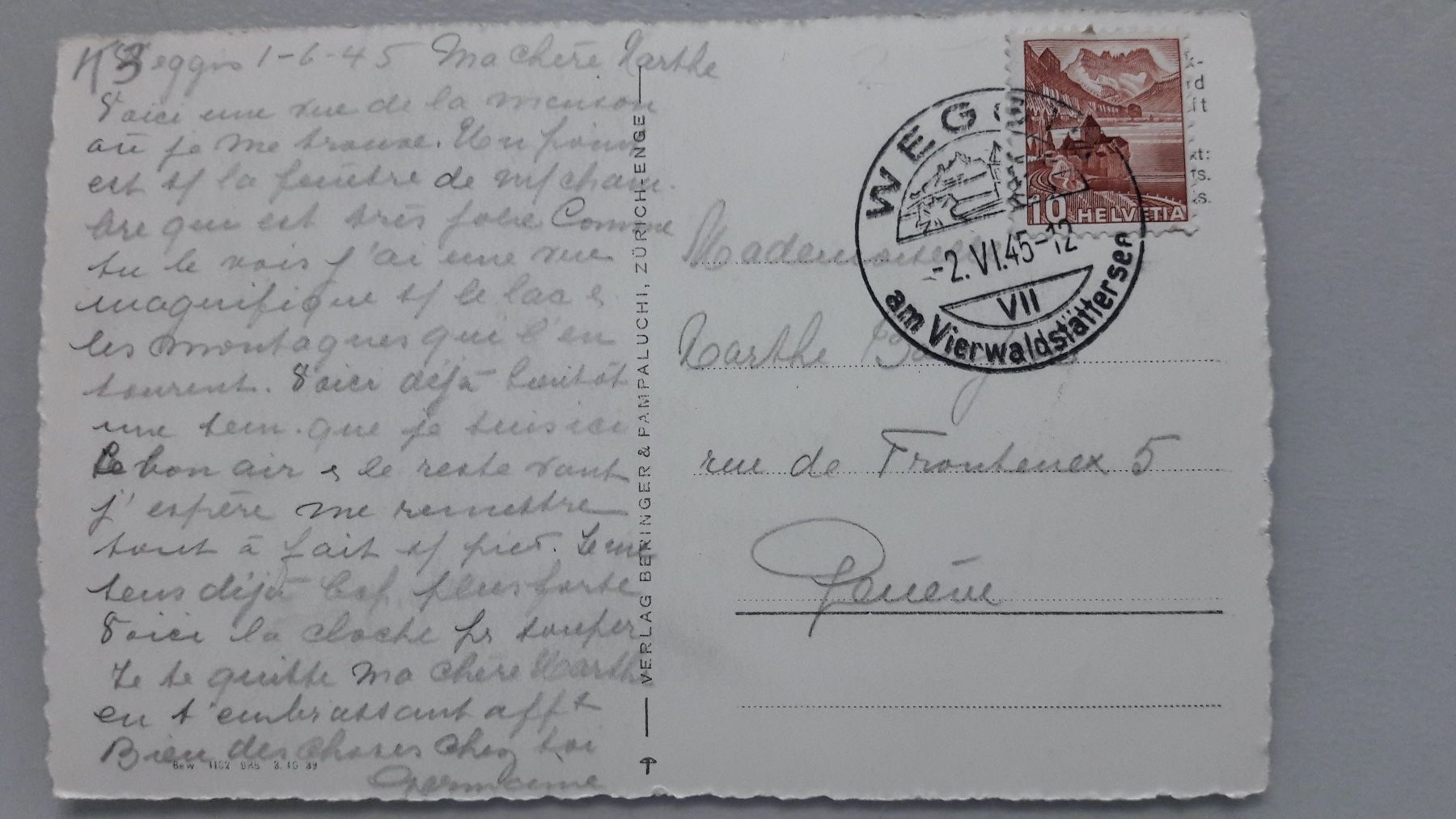 Cartoline postali: Weggis Ferienheim – Usato da Sargans venduto da nicsam1815 1