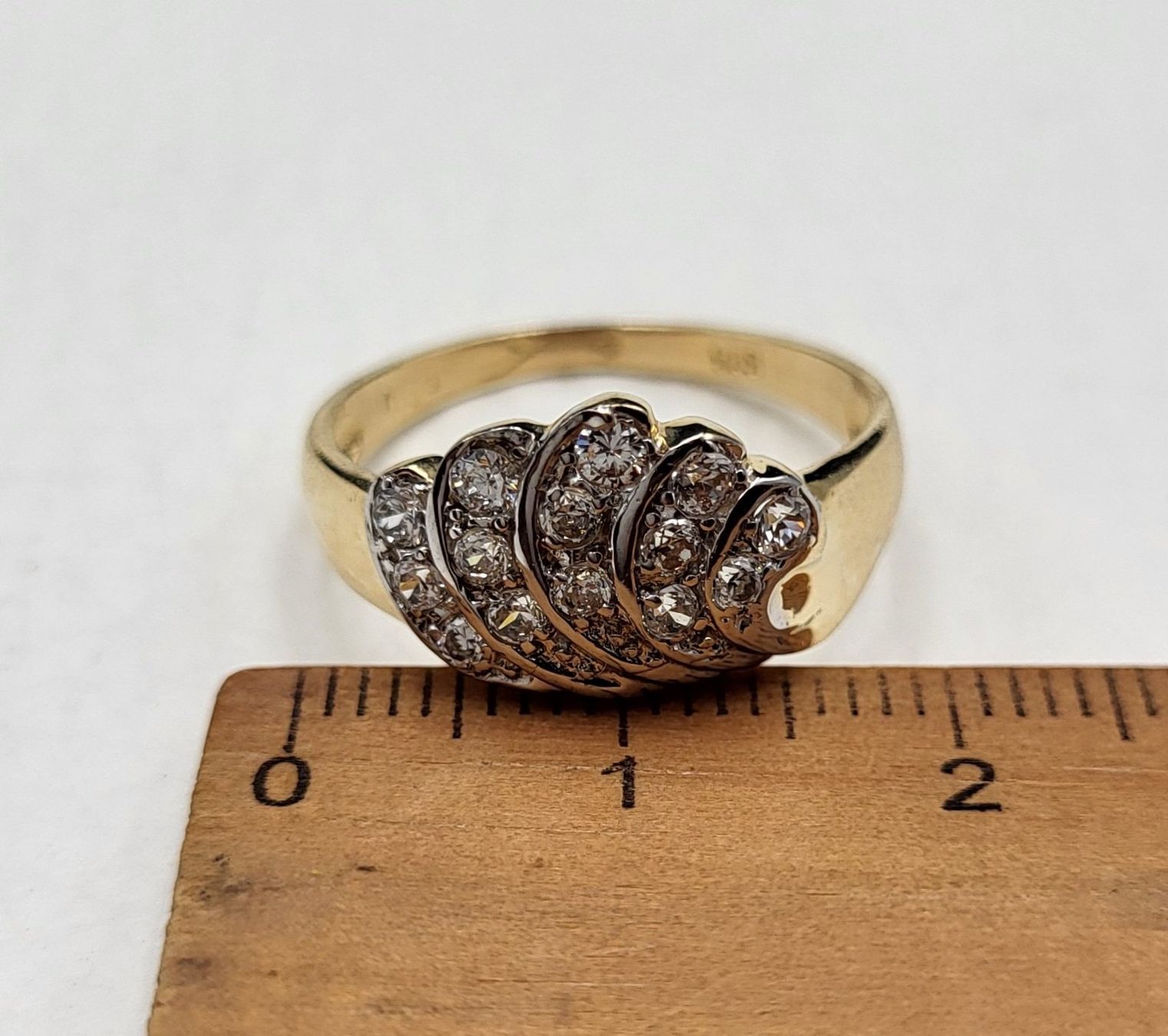 Anelli: Gold Ring 585 Mit Steine – Usato da Wald ZH venduto da Dasilver 2