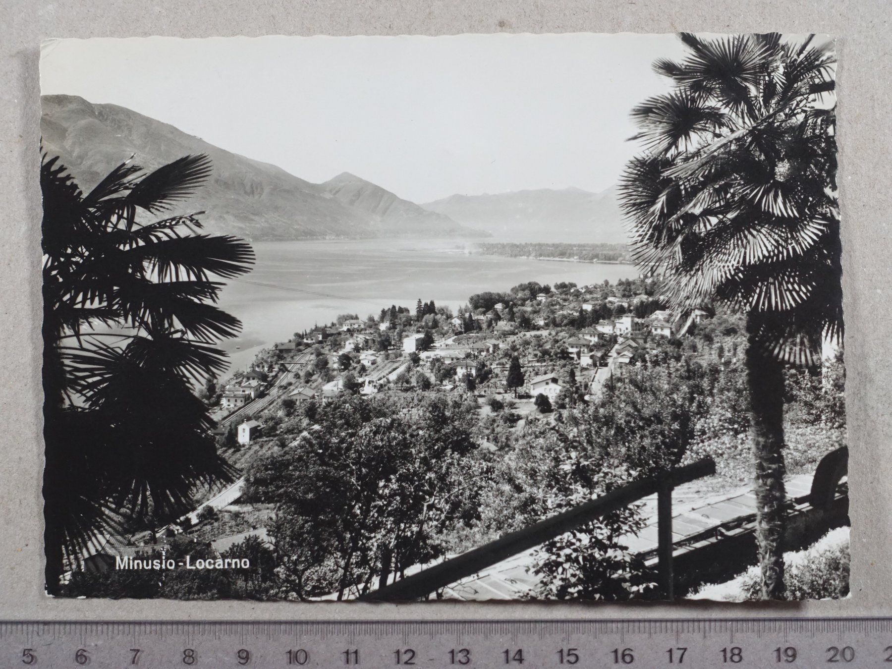 Cartoline postali: Minusio Locarno, 1959 – Usato da Lenzburg venduto da fh1