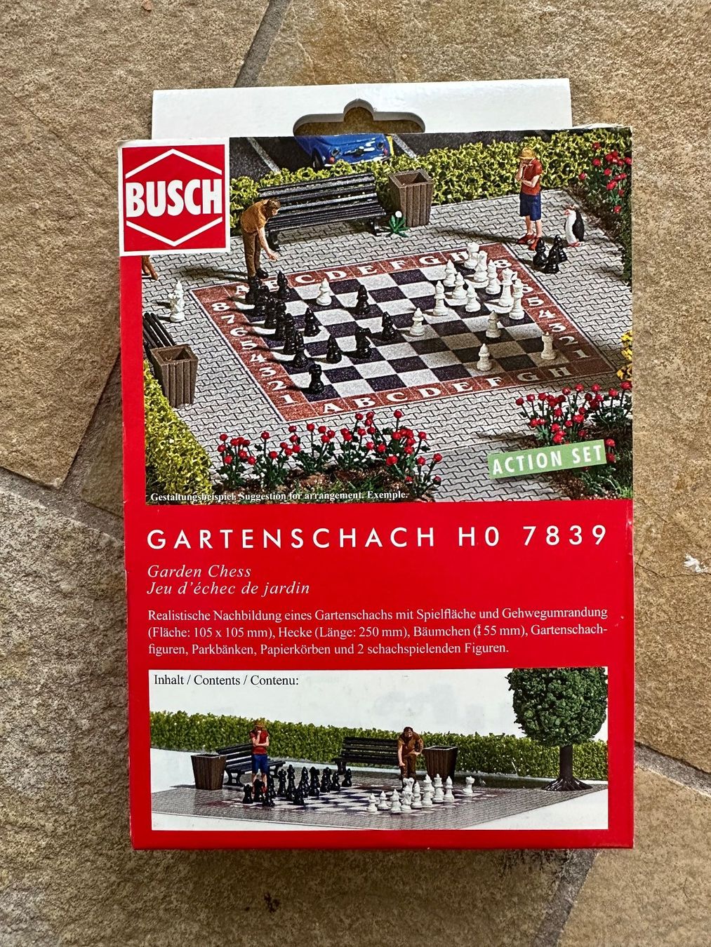 Busch Modellini di ferrovie: Busch 7839, HO-Massstab, Gartenschach – Nuovo (secondo la descrizione) da Zürich venduto da Baldrian1