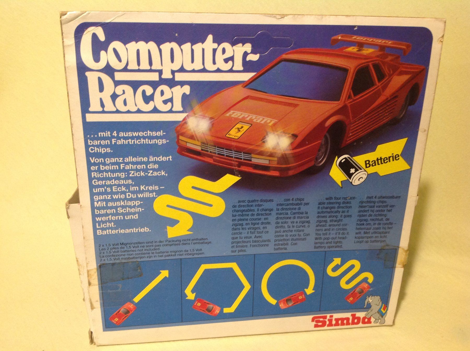 Ferrari Modellini d'auto: Ferrari Testarossa " Computer Racer"  Batterieantrieb , OVP – Usato da Seuzach venduto da Jage 6