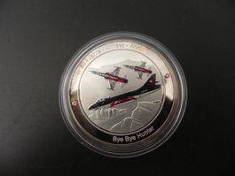 Medaille 50 Jahre Patrouille Suisse 2014 Bye Bye Hunter