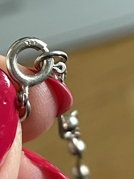 Catenine: Super schöne Silber Kette mit blauen Steinen – Usato da Bern venduto da Ilikebluegems 2