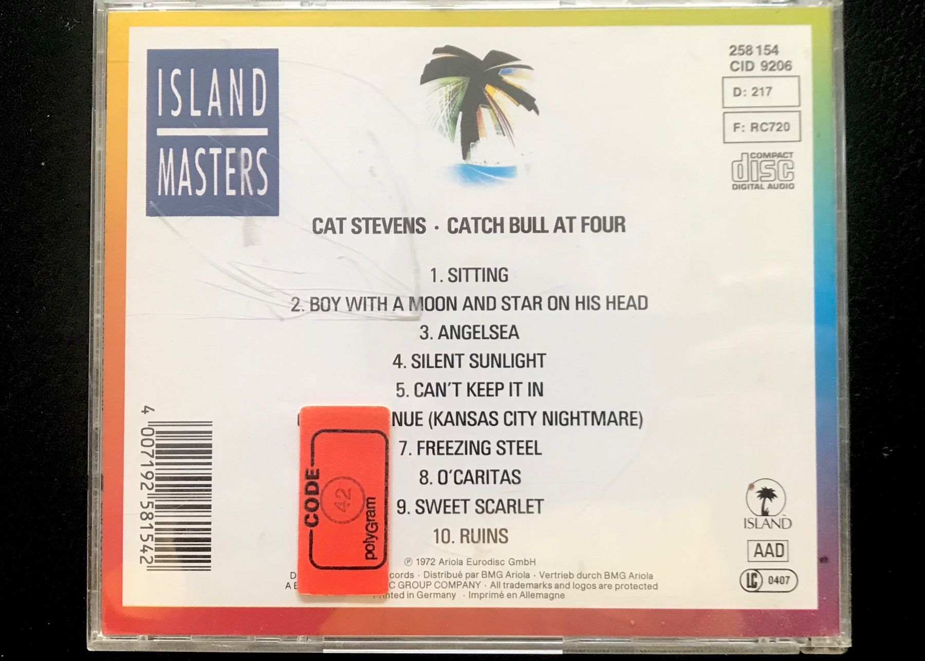 CD: CD Cat Stevens - Catch Bull At Four – Usato da Zürich venduto da tomakomai 1