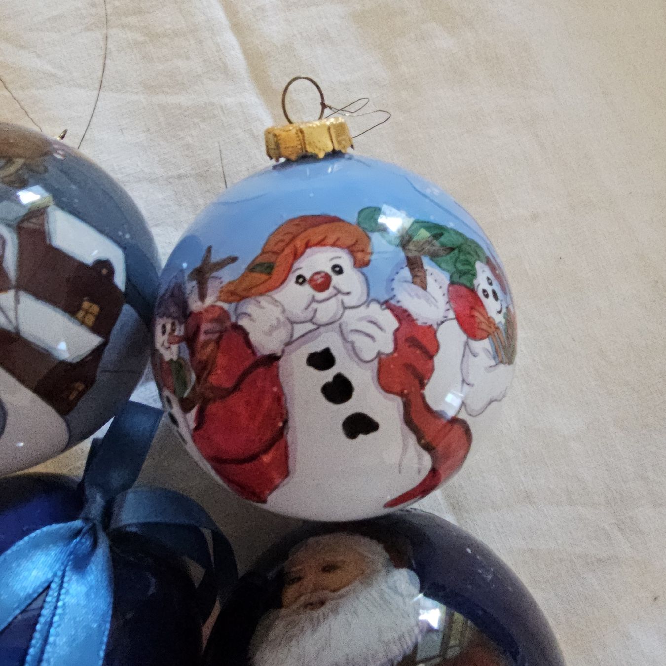 Toutes les décorations: 4 alte glas christbaum kugeln  – Neuf (Voir description) à wolfhalden par 46464646 3