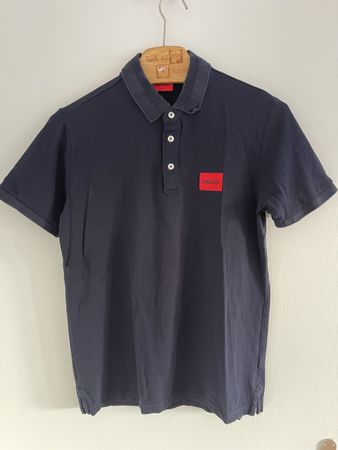 Hugo Boss Poloshirt Grösse S, Dunkelblau, Elegant, y2k