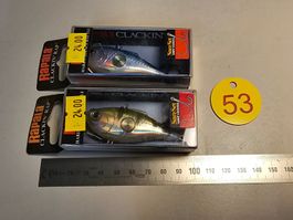 2x Rapala Clackin' Rap Wobbler neu & OVP 8cm 24g Egli