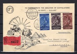 R2443  /  Lettre FDC Conférence de MONTREUX 15.10.1937