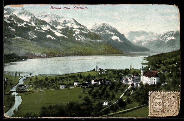 Cartoline postali: AK Sarnersee, Gesamtansicht – Usato da Berlin venduto da bartko-reher