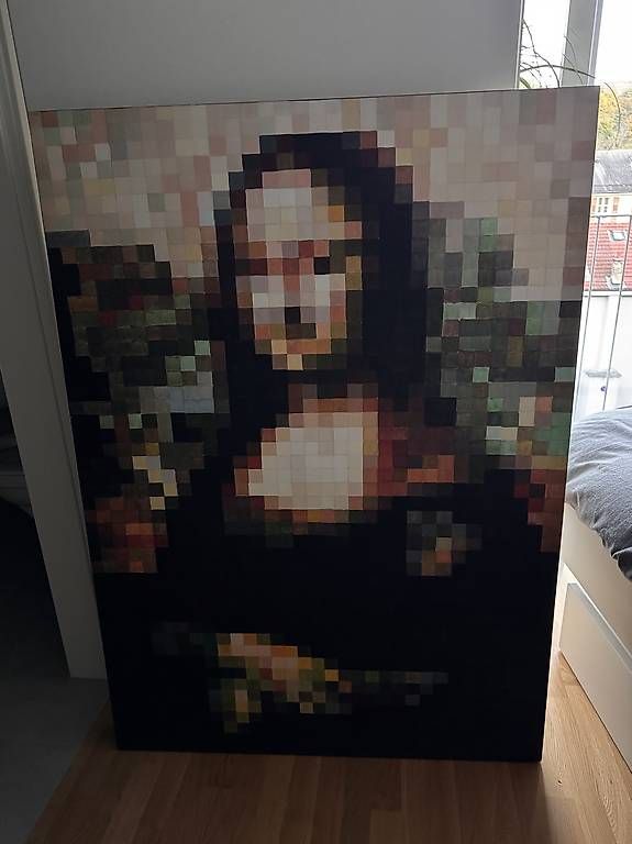Tele & Cornici: Mona Lisa Pixel Art, tableau déco, style moderne, neuf – Usato da Lausanne venduto da Chrigun