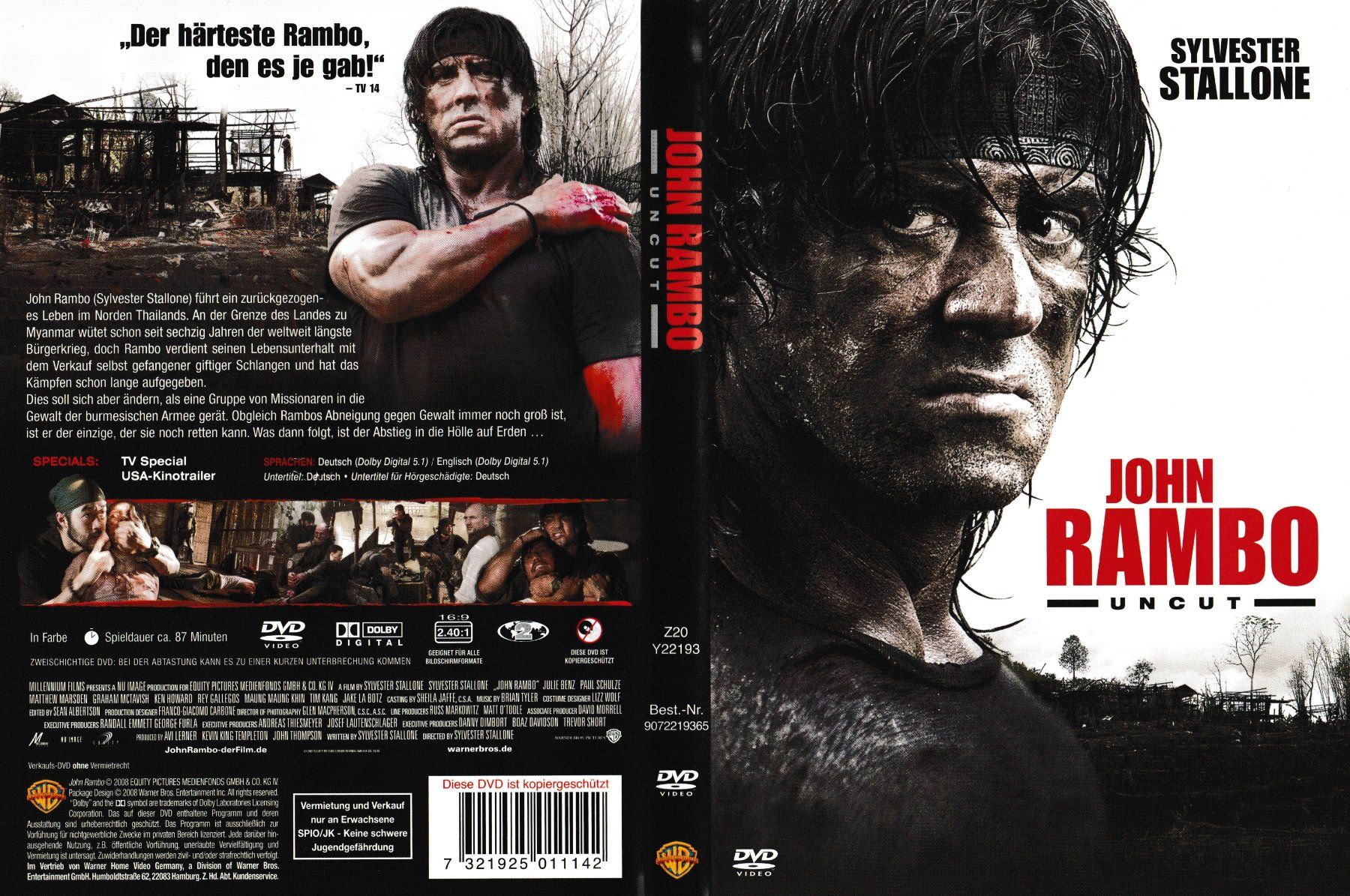 Tutti i DVDs: DVD - John Rambo (Uncut) – Usato da Langnau am Albis venduto da MediaRescuerKeLoX