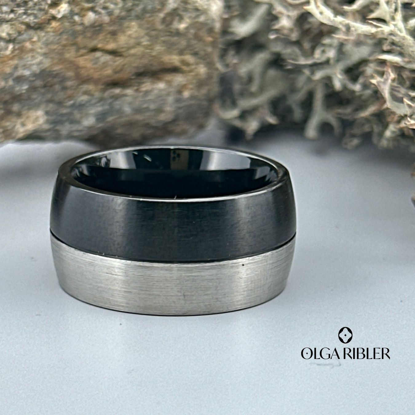 Olga Ribler Bagues: Edelstahl Ring 2 farbig,  Ringgrösse 60 – Neuf (Voir description) à Luzern par Schmuckoutlet 4