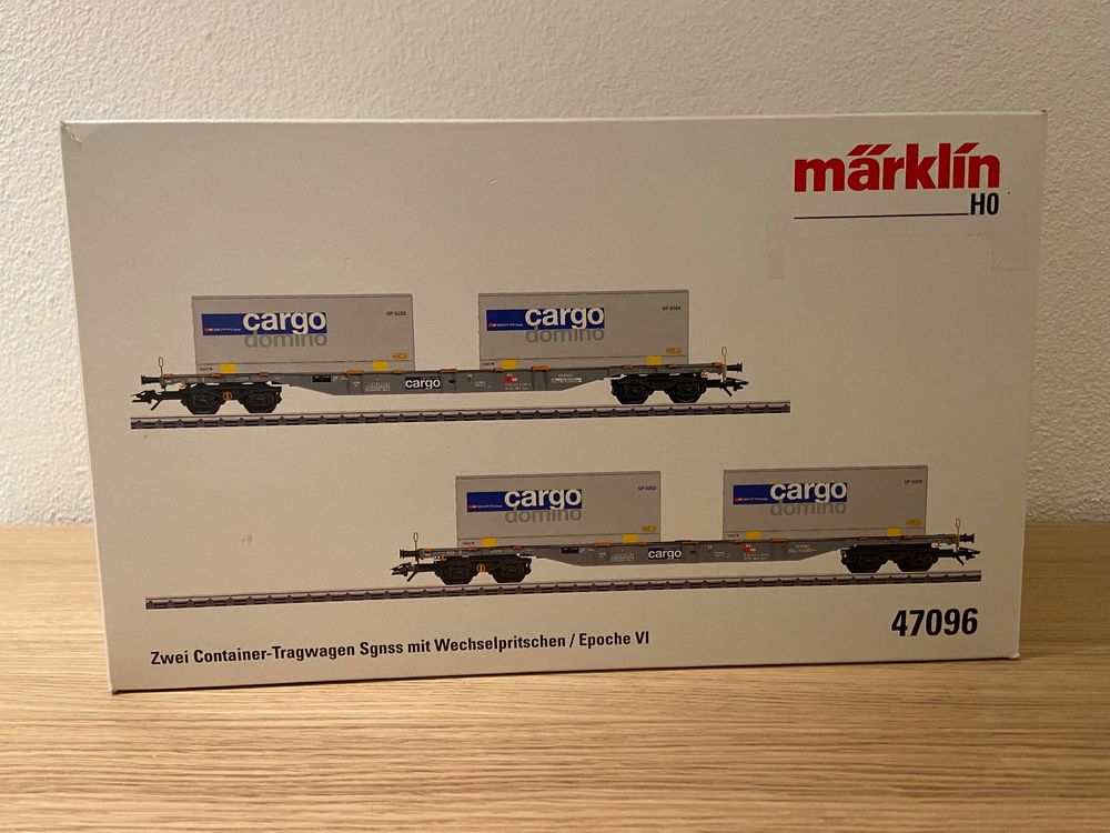 MARKLIN 47096 COFFRET wagons porte container Sgnss SBB-CFF-FSS CARGO EUR 110,00 - FR