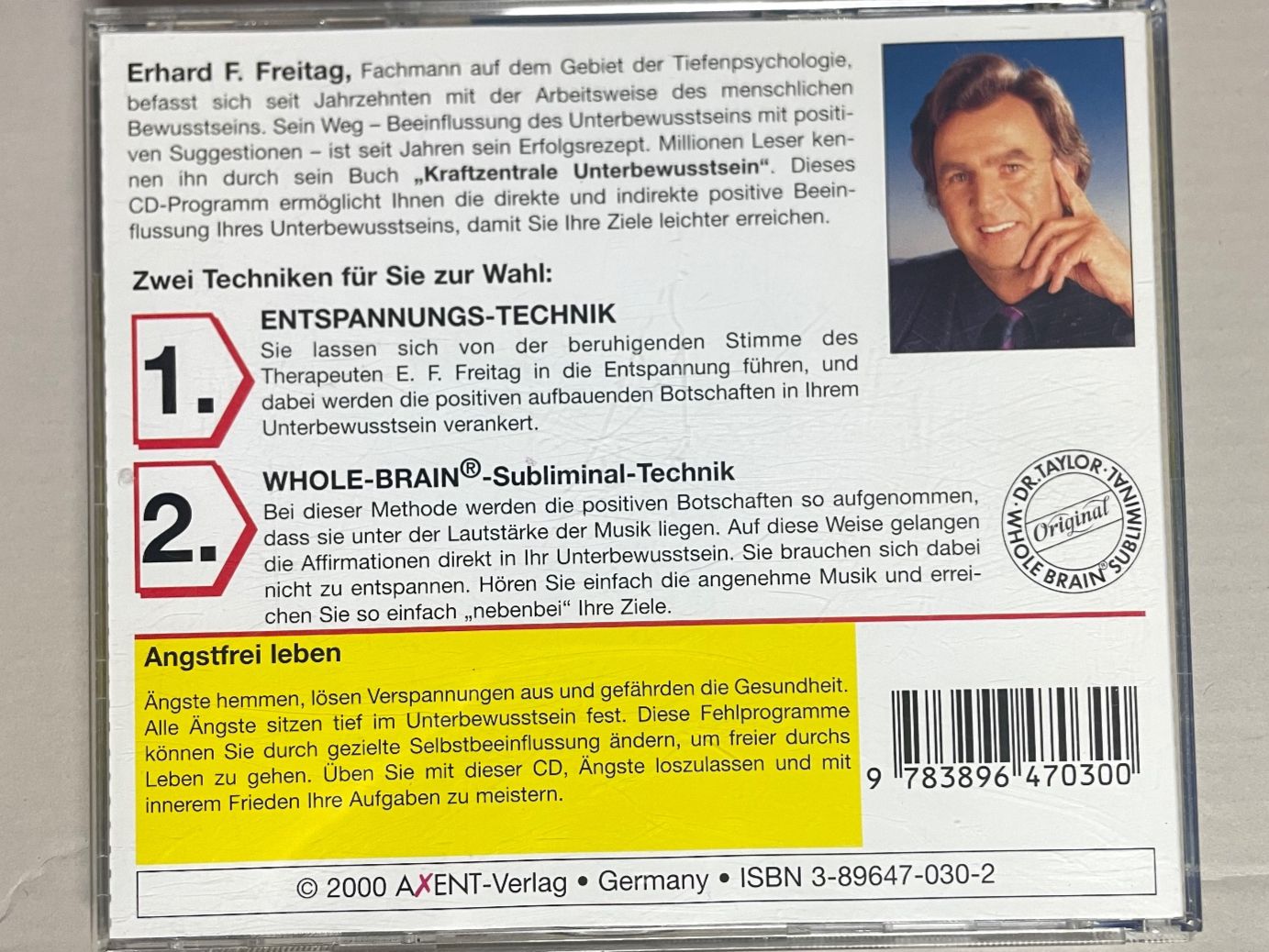 Livres audio: Angstfrei leben - Dr.Freitag – D'occasion à Muri b. Bern par AdidasCollector 2