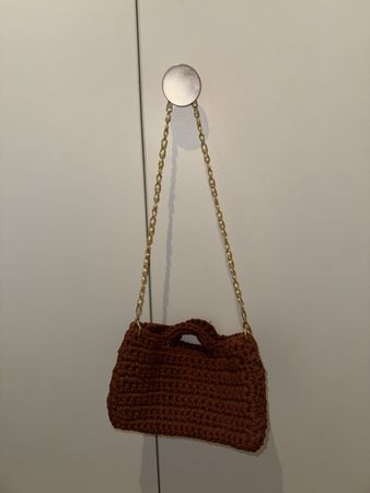 Fais main : Sac à main en crochet marron