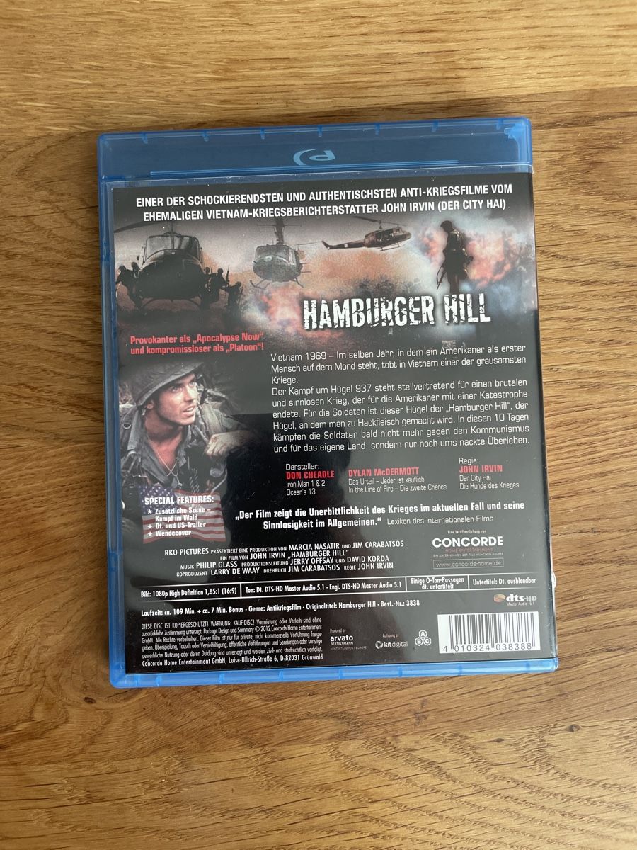Tutti i DVDs: Hamburger Hill (1987) BluRay – Usato da Hagendorn venduto da masterchieff 1