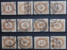 Österreich Porto Kat. 22-33 gest. 1900