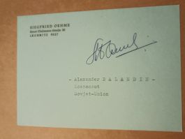 Alexander Nikolajewitsch Balandin - handsigniert - Kosmonaut