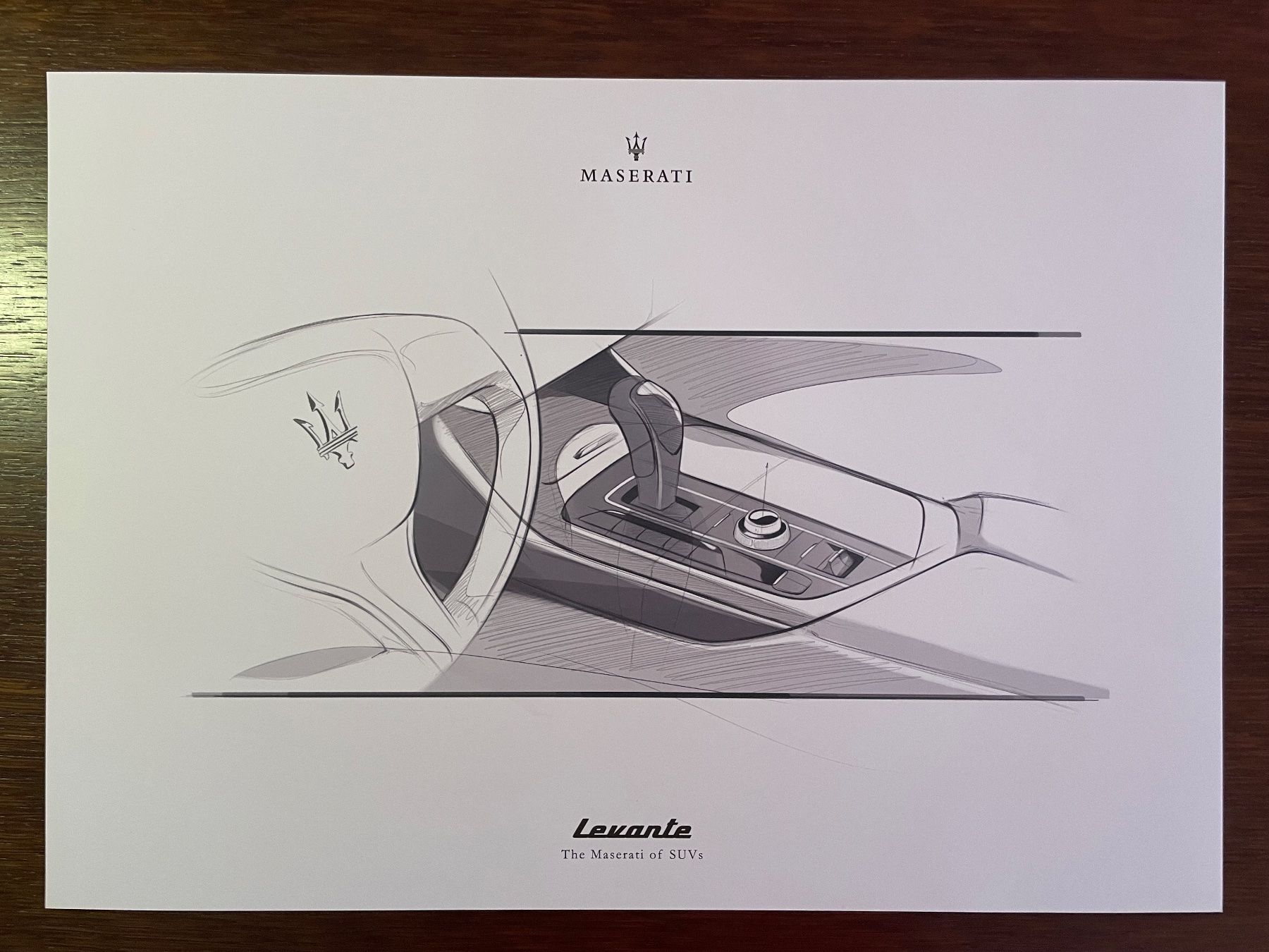 Maserati Documents: Maserati Levante 2016 Design Skizzendrucke / Showroom Press – D'occasion à Rafz par stg101 4