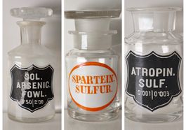 3 Apothekerflaschen Um 1900