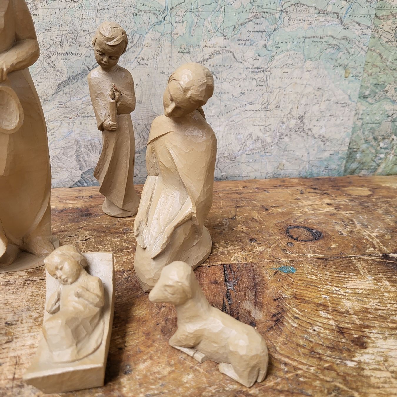 Figuren: Berkalith? Krippenfiguren 6er Set – Neu (gemäss Beschreibung) aus Kägiswil von Megafi56 1