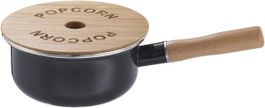RöSLE Popcorn Topf mit Holzdeckel - für Grill + Kochherd