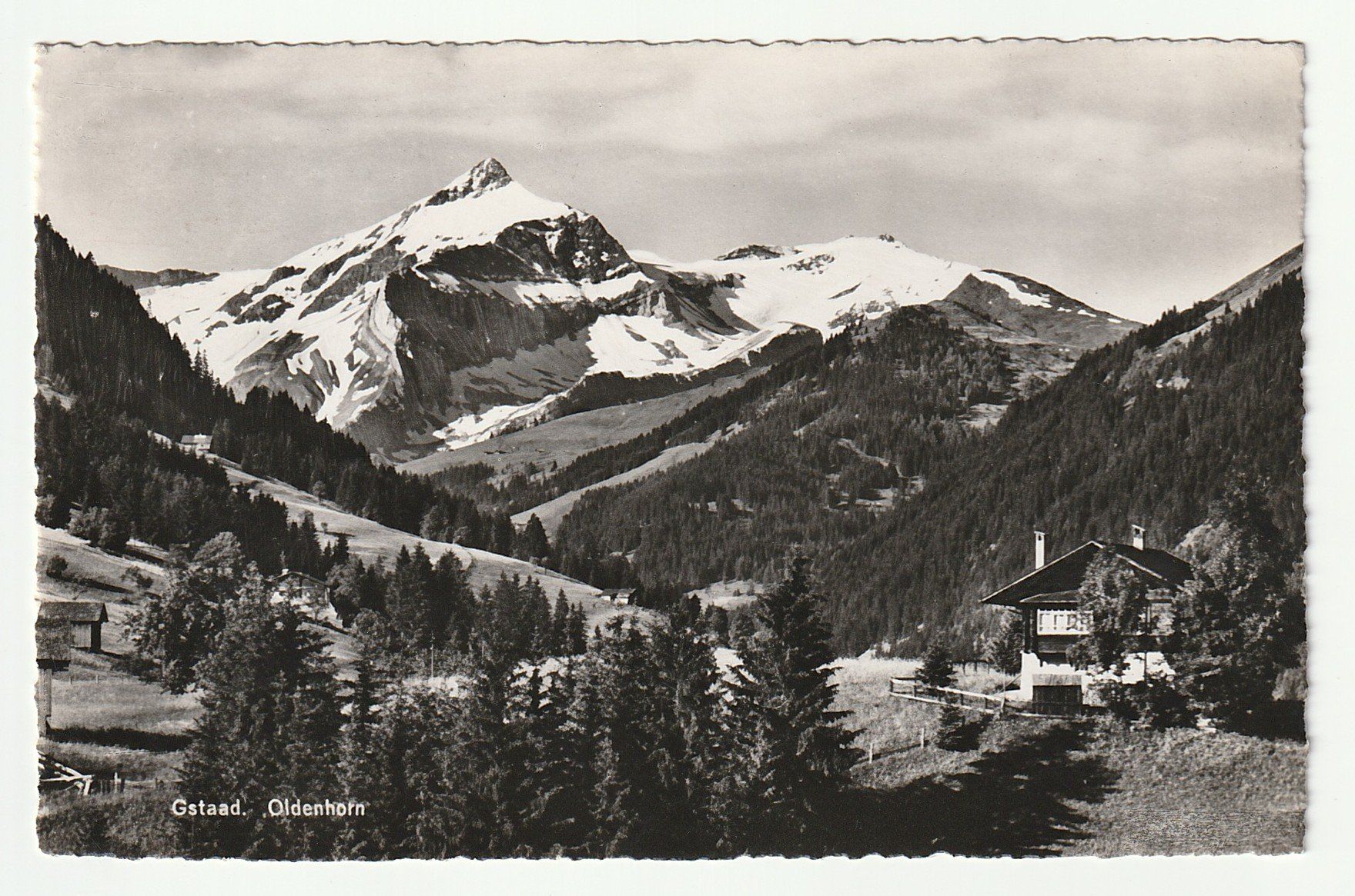 Cartoline postali: Ansichtskarte Gstaad Oldenhorn, 07.08.1940 – Usato da St. Gallen venduto da Ricardo_Deals