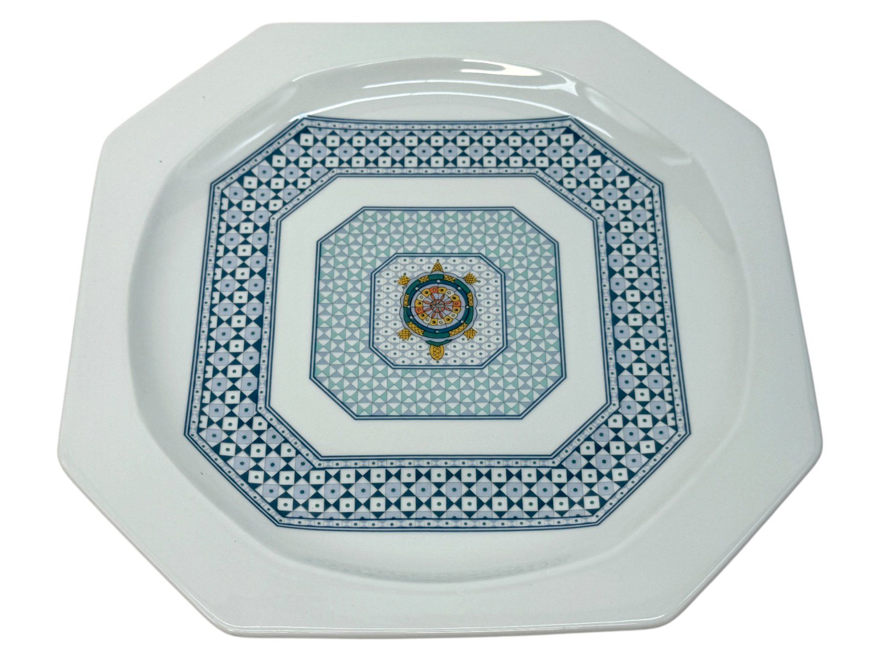 Bernardaud Piatti di portata: Plat de service octogonal Bernardaud Limoges "Galapagos" – Usato da Cossonay-Ville venduto da PassionDuPasse 8
