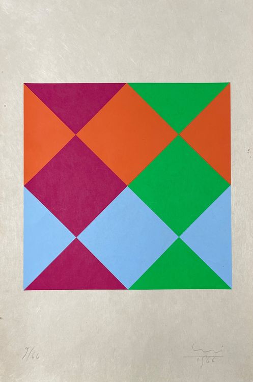 Max Bill 1908 1994 Serigraphie Handsigniert Gebraucht In Root F r 