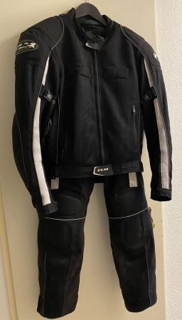 FLM Motorrad Sommer-Textilkombi mit Netzeinsatz, Gr. M
