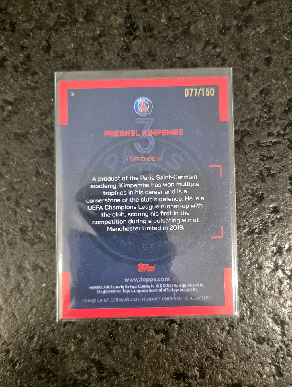 Topps Carte collezionabili: Presnel Kimpembe /150 - PSG - Topps – Nuovo (secondo la descrizione) da Burg AG venduto da Danoe 1